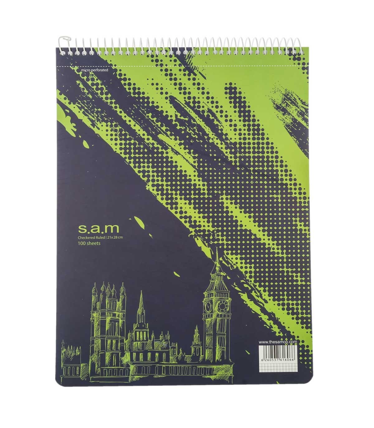 دفتر رحلی شطرنجی 100 برگ سم طرح 828