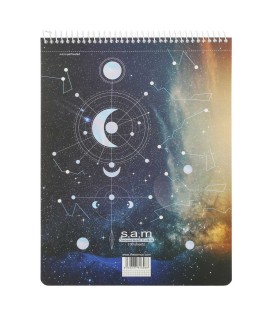 دفتر رحلی شطرنجی 100 برگ سم طرح 832