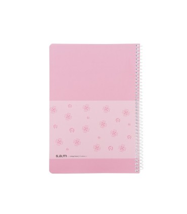 دفتر وزیری کلاسیک 100 برگ سم  SAM- طرح گل