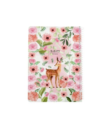 دفتر وزیری فانتزی 100 برگ سم SAM-طرح آهو
