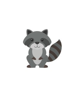 استیکر طرح راکون