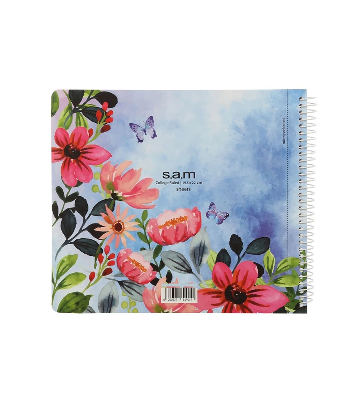 دفتر خشتی 100 برگ سم طرح گلستان - دفتر مشق sam