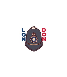 استیکر طرح کلاه پلیس لندن