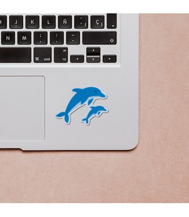 استیکر طرح دلفین
