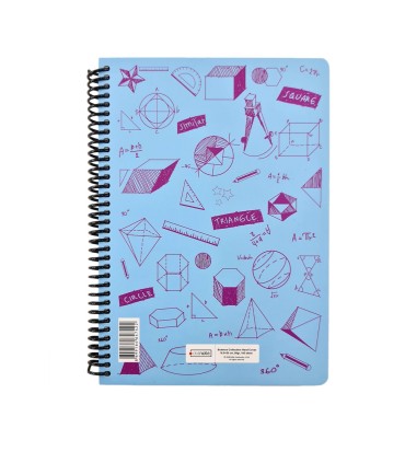 دفتر فرمول وزیری هندسه دات نوت 100 برگ رنگ فیروزه ای dotnote