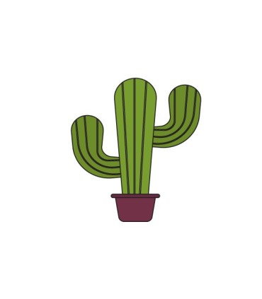 استیکر طرح کاکتوس