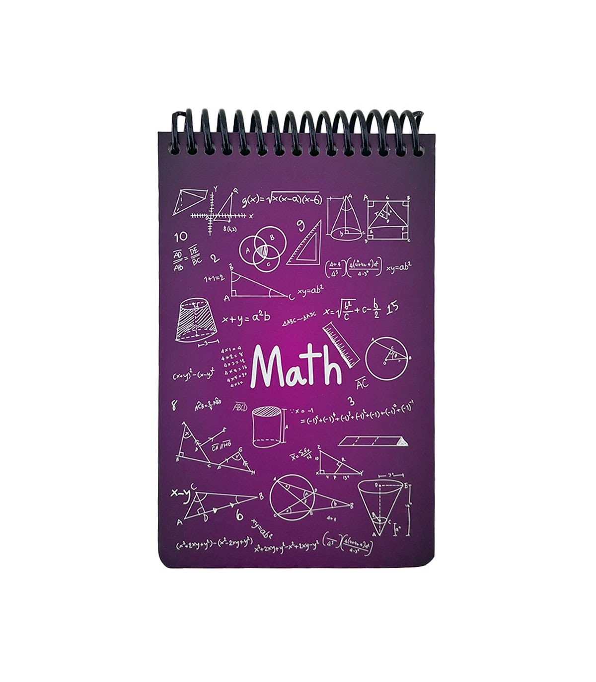 دفتر یادداشت A6  ریاضی دات نوت سری Science رنگ زرشکی