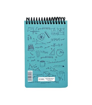 دفتر یادداشت A6  ریاضی دات نوت سری Science رنگ فیروزه ای