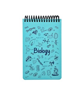 دفتر یادداشت A6  زیست دات نوت سری Science رنگ فیروزه ای