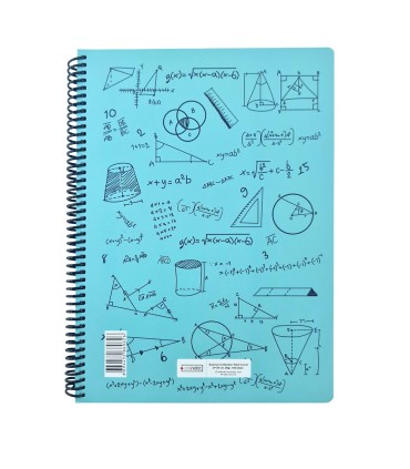 دفتر فرمول ریاضی رحلی دات نوت رنگ فیروزه ای