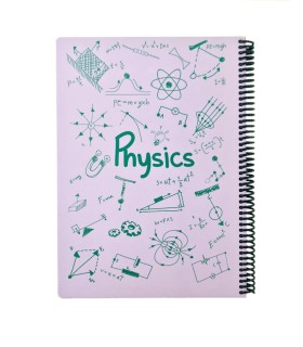 دفتر فرمول فیزیک رحلی دات نوت رنگ صورتی