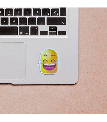 استیکر طرح ایموجی قهقه