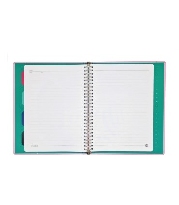 دفتر کلاسور 26 حلقه زیست دات نوت- صورتی