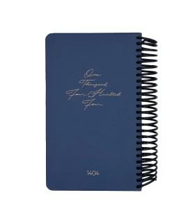 تقویم سال 1404 فنری اروپایی جلد سخت دات نوت - طرح 4