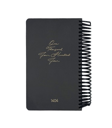 تقویم سال 1404 فنری اروپایی جلد سخت دات نوت - طرح 5