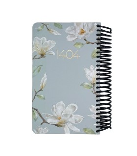 تقویم سال 1404 فنری اروپایی جلد سخت دات نوت - طرح 8