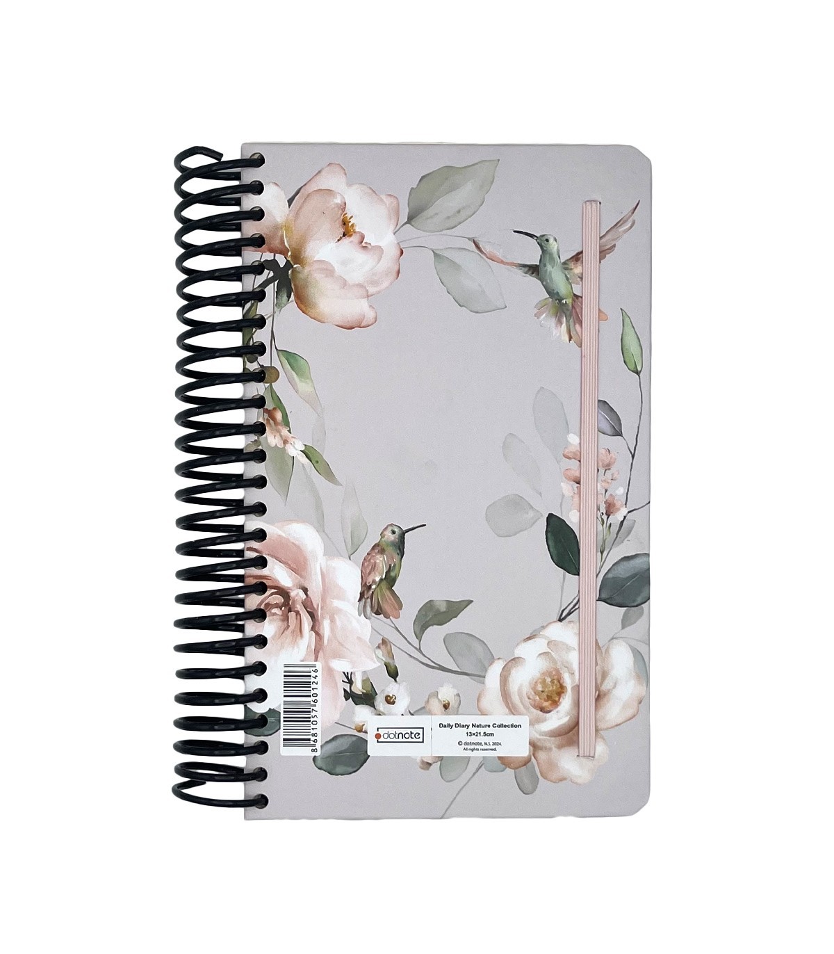 تقویم سال 1404 فنری اروپایی جلد سخت دات نوت - طرح 12