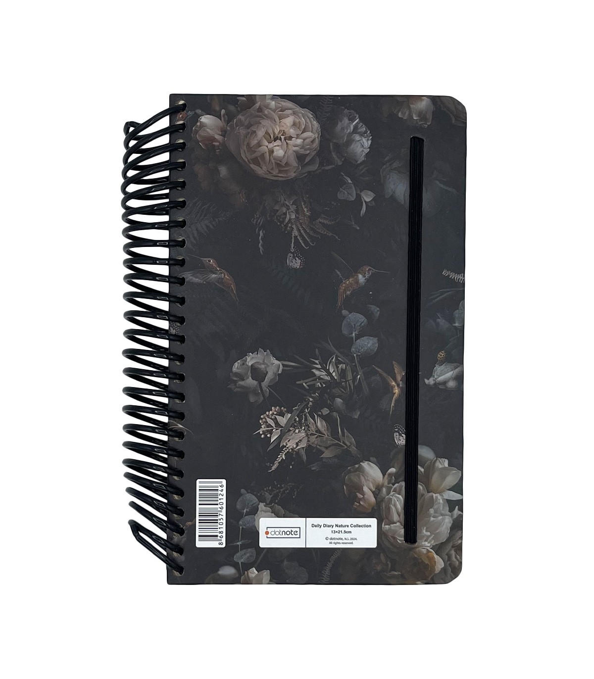 تقویم سال 1404 فنری اروپایی جلد سخت دات نوت - طرح 14