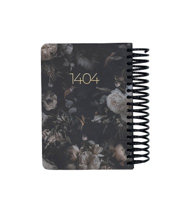 تقویم سال 1404 فنری پالتویی جلد سخت دات نوت - طرح 5