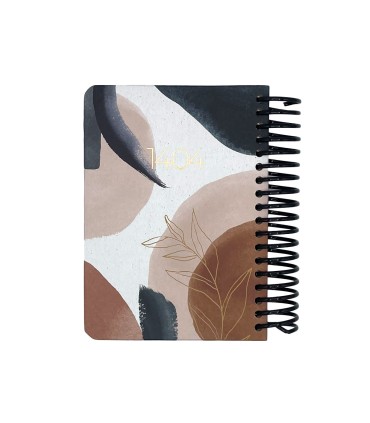 تقویم سال 1404 فنری پالتویی جلد سخت دات نوت - طرح 7