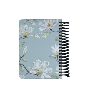 تقویم سال 1404 فنری پالتویی جلد سخت دات نوت - طرح 12