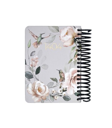 تقویم سال 1404 فنری پالتویی جلد سخت دات نوت - طرح 13