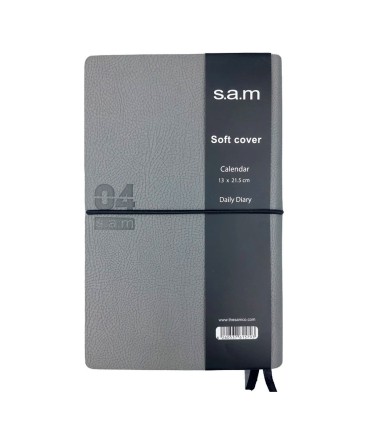 سررسید 1404 سم  SAM مدل سافت کلاسیک اروپایی- طوسی روشن