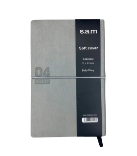 سررسید 1404 سم  SAM مدل سافت فانتزی اروپایی- طوسی روشن