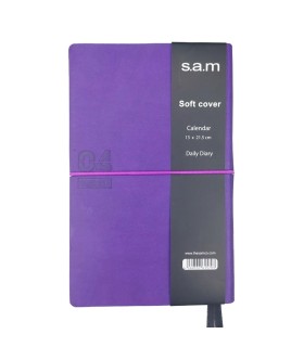 سررسید 1404 سم  SAM مدل سافت فانتزی اروپایی- بنفش