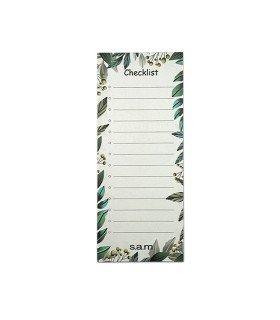 یادداشت چک لیست 52 برگ  سم - طرح برگ سبز