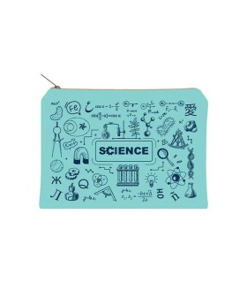 زیپ کیف دات نوت مدل Science سایز A5 رنگ فیروزه ای