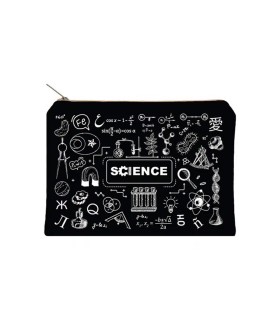 قیمت و خرید زیپ کیف دات نوت مدل Science سایز A5 رنگ مشکی