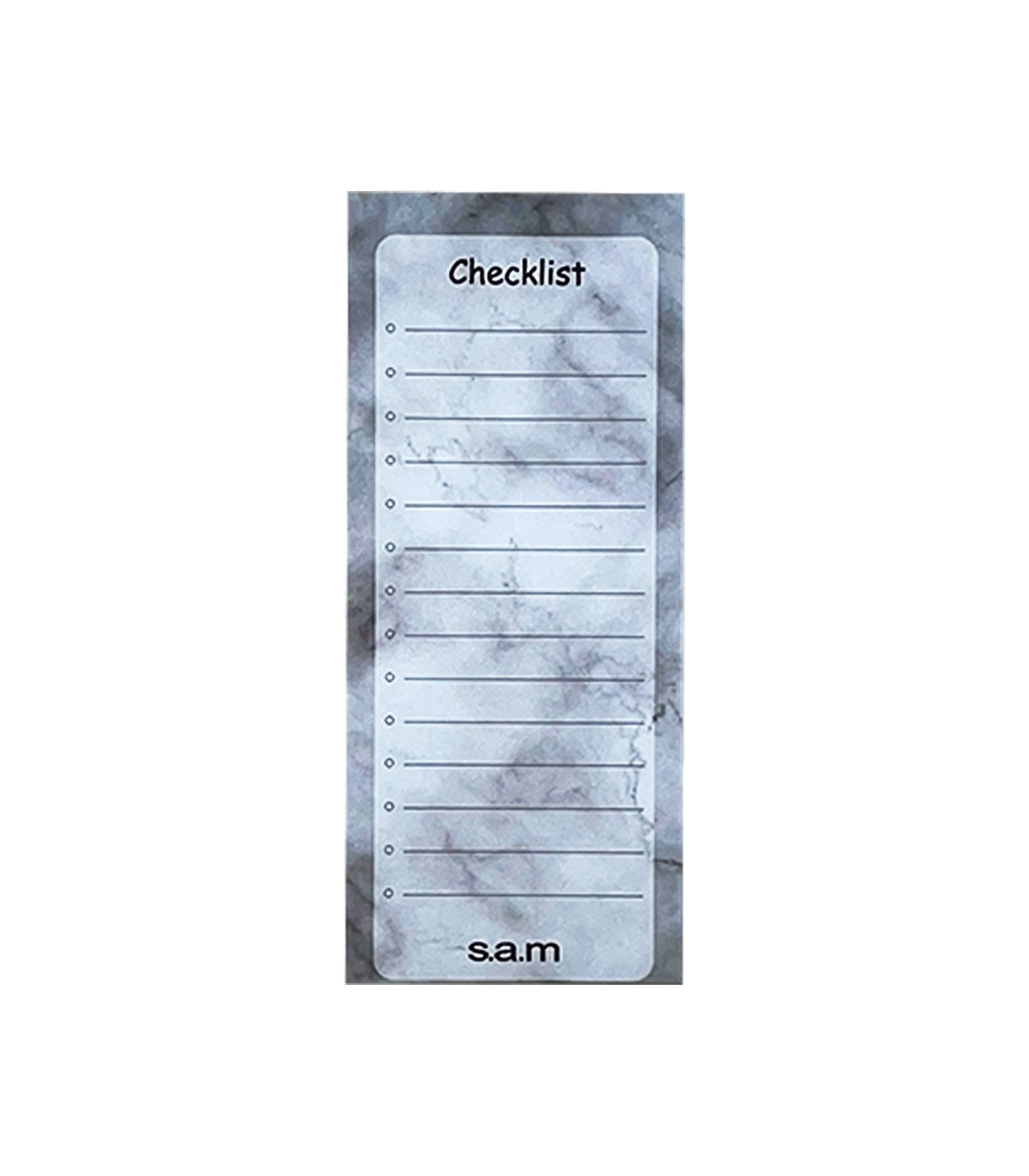 یادداشت چک لیست 52 برگ  سم - طرح ماربل