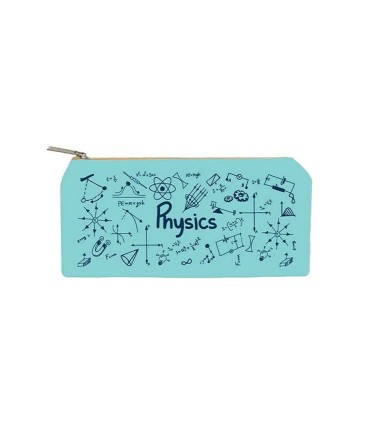 زیپ کیف دات نوت مدل Physics سایز B5 رنگ فیروزه ای