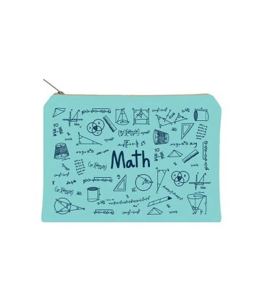 زیپ کیف دات نوت مدل Math سایز A5 رنگ فیروزه ای