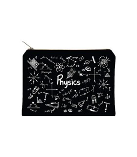 زیپ کیف دات نوت مدل Physics سایز A5 رنگ مشکی