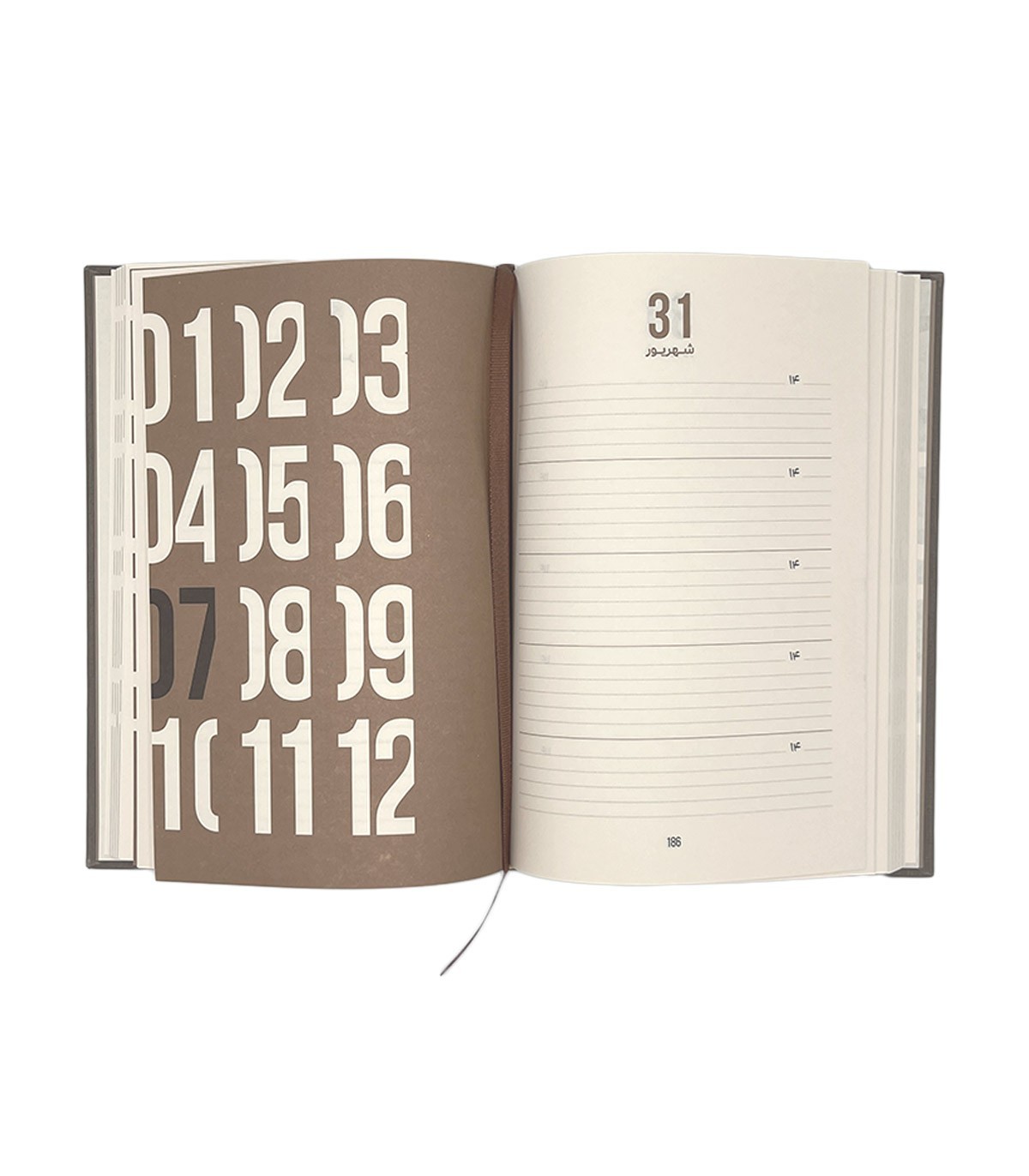 دفتر خاطرات 5 ساله (سایز A5) دات نوت