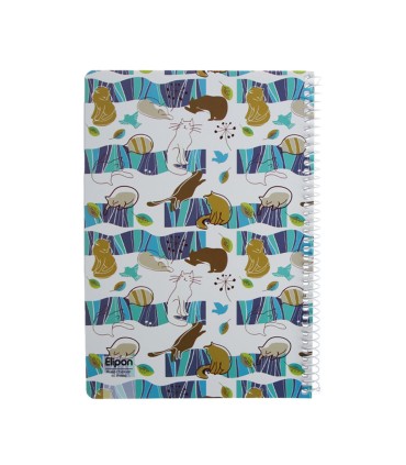 دفتر 60 برگ وزیری سیمی فانتزی الیپون - کد 2231319