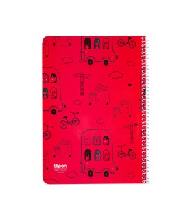 دفتر 40 برگ وزیری سیمی فانتزی الیپون - کد 2141306