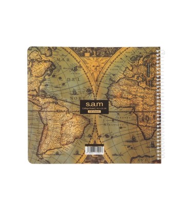 دفتر خشتی 100 برگ سم نقشه جهان