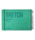 دفتر طراحی 60 برگ پیل مدل SKETCH سایز A5 - رنگ فیروزه ای
