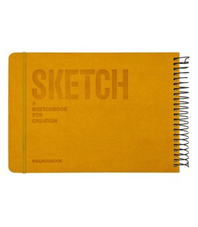 دفتر طراحی 60 برگ پیل مدل SKETCH سایز A5 - رنگ زرد
