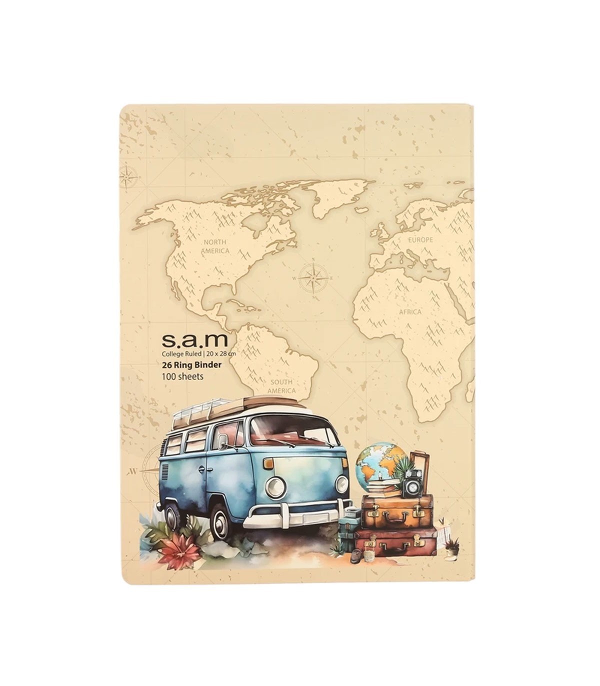 کلاسور 100 برگ 26 حلقه سم - طرح سفر