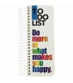 دفتر سیمی TO DO دات نوت 120 برگ طرح Do More Of What Makes You Happy