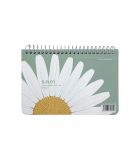 دفتر یادداشت سم با پرفراژ 10×15 سیم از 15 - طرح بابونه