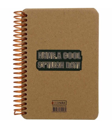 دفترچه سایز A6 سیمی 100 برگ دات نوت سری Coolanimals طرح گوزن جنتلمن