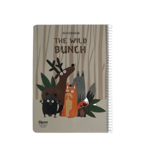 دفتر 100 برگ وزیری سیمی مجلد الیپون - کد 2411599