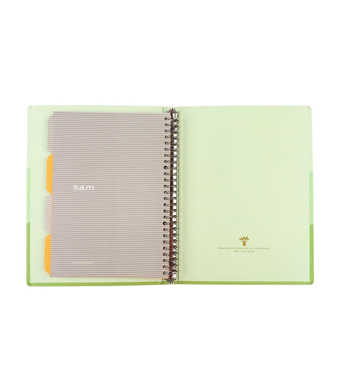 کلاسور 200 برگ 26 حلقه سم - طرح طبیعت