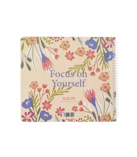 دفتر خشتی 200 برگ سم Focus on Yourself