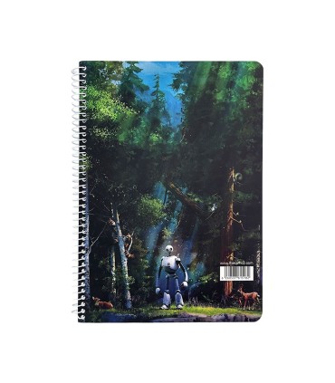 دفترسیمی وزیری فانتزی 100 برگ سم- طرح Wild Robot